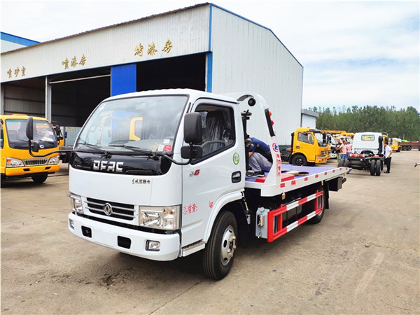 熱銷藍(lán)牌一拖二平板清障車，C證即可駕駛