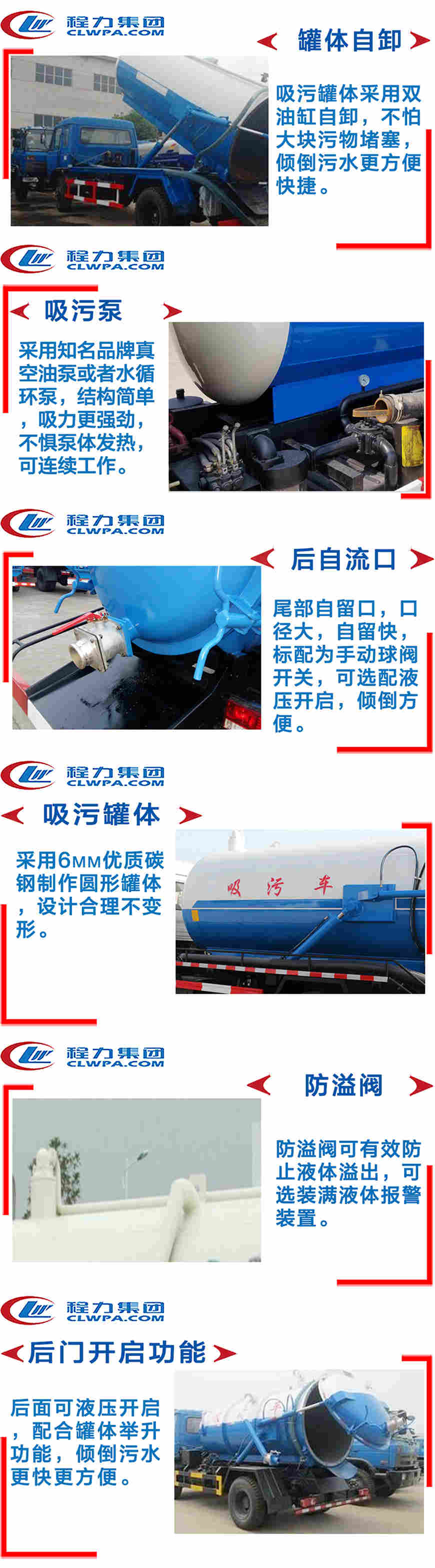 福田時代吸污車主要功能介紹